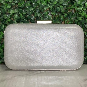 BOLSA CLUTCH RETANGULAR BRILHO PUXADOR LISO RETANGULAR