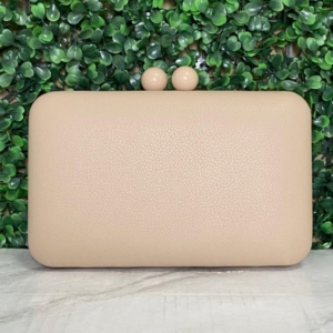 BOLSA CLUTCH RETANGULAR LISA PUXADOR DUPLO REDONDO