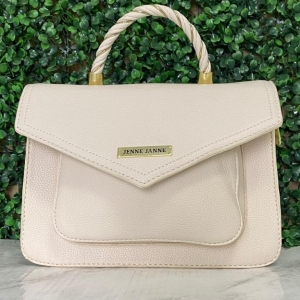 BOLSA MÉDIA DETALHE EM V E ALÇA TROCIDA