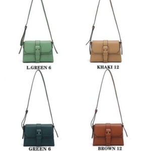 BOLSA MÉDIA QUADRADA FIVELA DE CINTO