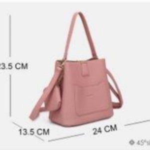 BOLSA MÉDIA SACO TRAPÉZIO COM CARTEIRA