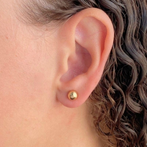 BRINCO PEQUENO BOLA LISA 6MM
