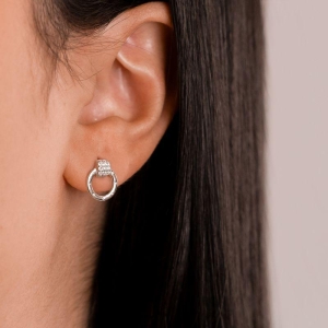 BRINCO PEQUENO P925 CIRCULO COM ZIRCONIA