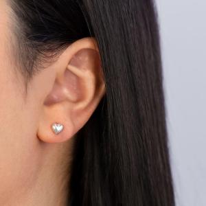 BRINCO PEQUENO P925 CORAÇÃO LISO 6MM