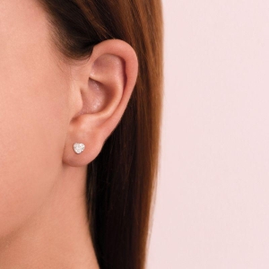 BRINCO PEQUENO P925 CORAÇAO ZIRCONIA CRISTAL 5MM 4 GARRA