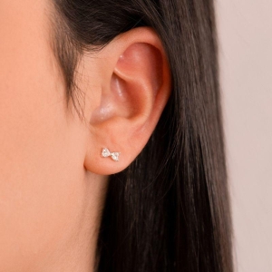 BRINCO PEQUENO P925 LAÇO COM ZIRCONIA CRISTAL