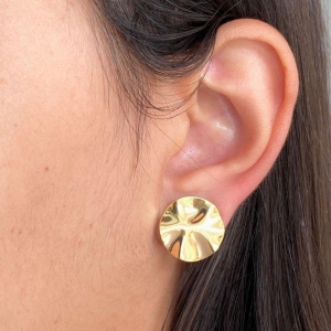 BRINCO REDONDO CHAPA AMASSADA 17X17 MM