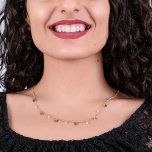 CHOKER CHAPINHA RISCADA COM ZIRCONIA