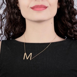 CHOKER DE LETRA TRANSVERSAL MENOR 3CM