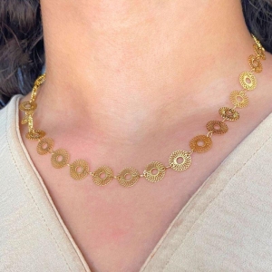 CHOKER FLOR ESTILO MANDALA