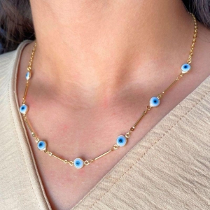 CHOKER PALITO OLHO GREGO