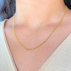 CHOKER SINGAPURA FITA TORÇIDA 2MM