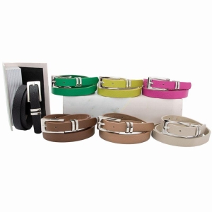 CINTO COURINO FIVELA PRATA RETANGULAR 2 TRAVAS CORREIA MÉDIA