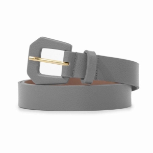 CINTO COURINO LISO FIVELA HEXAGONAL 1 TRAVA CORREIA MÉDIA