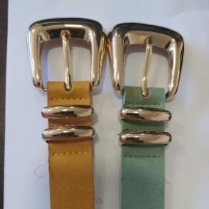 CINTO IMPOTADO FIVELA E PASSANTE DUPLO METAL