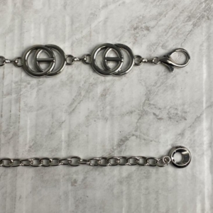 CINTO METAL CÍRCULO VAZADO COM TRAÇO NO MEIO