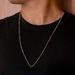 CORRENTE P925 MASCULINA CARTIER FIO 2MM 60CM