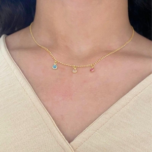 GARGANTILHA INFANTIL COM 3 PONTOS DE LUZ COLOR