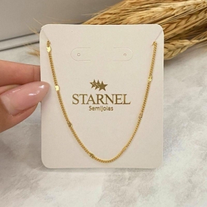 GARGANTILHA INFANTIL MINI CORAÇAO DE CHAPA