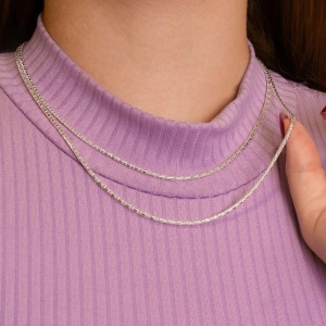 GARGANTILHA P925 CATENA FINA 1,5MM 45CM