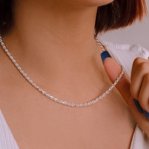 GARGANTILHA P925 CORDÃO BAIANO 3MM TAMANHO:45