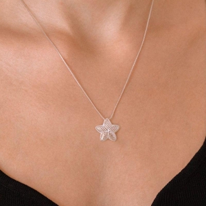 GARGANTILHA P925 VENEZIANA + PINGENTE ESTRELA TELA