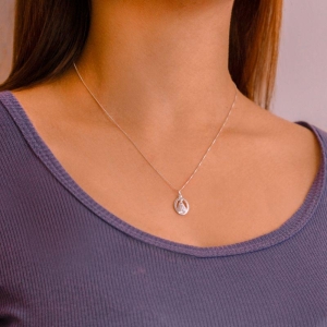 GARGANTILHA P925 VENEZIANA + PINGENTE NOSSA SENHORA 11X14MM
