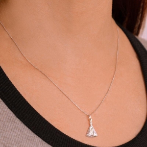 GARGANTILHA P925 VENEZIANA + PINGENTE NOSSA SENHORA G