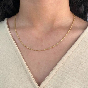 GARGANTILHA SINGAPURA TORCIDA TRANÇADA 1MM