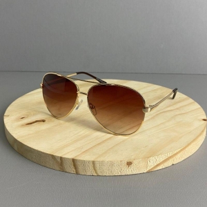 ÓCULOS ARMAÇÃO METAL AVIADOR HASTE DUPLA