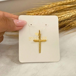 PINGENTE CRUZ PALITO MEDIA FINA 29,0X1,3MM