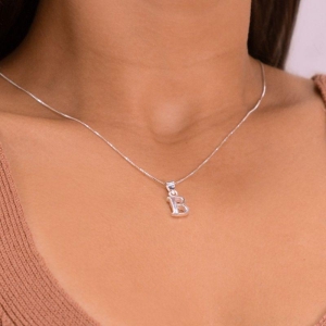 PINGENTE P925 LETRA B LISA 1X1CM