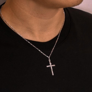 PINGENTE P925 MASCULINO CRUZ CRISTO