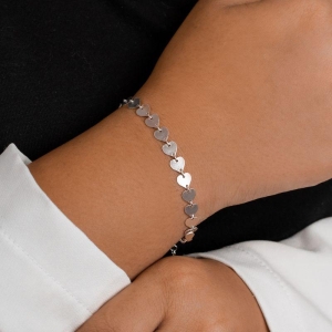 PULSEIRA P925 CORAÇÃO LISO DE CHAPA
