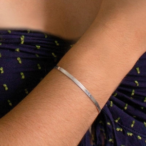 PULSEIRA P925 FITA LISA ESPINHA DE PEIXE FIO 3MM TAMANHO 18