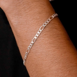 PULSEIRA P925 MASCULINA GRUMET 3X1 FIO 4,2MM 21CM