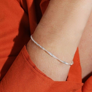 PULSEIRA P925 SINGAPURA FIO 2MM TAMANHO: 18CM