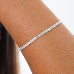 PULSEIRA P925 SNAKE FIO 3MM TAMANHO 18