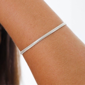 PULSEIRA P925 SNAKE FIO 3MM TAMANHO: 18CM