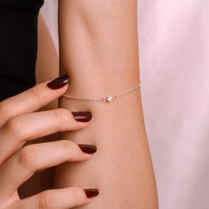 PULSEIRA P925 ZIRCÔNIA CRISTAL 17CM+2CM EXTENSOR