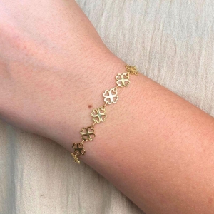 PULSEIRA TREVO 4 FOLHAS DE CHAPA