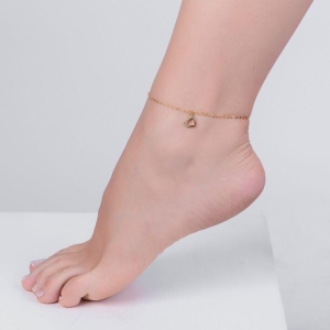TORNOZELEIRA 1 CORAÇÃO COM 6 ZIRCONIAS