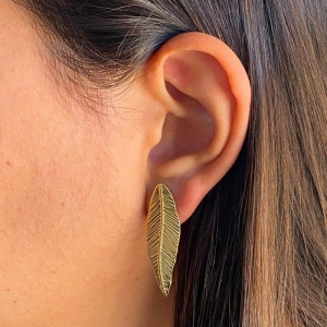 BRINCO GRANDE FOLHA COM REFLEXO 35MM