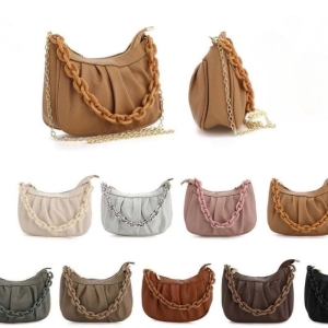 BOLSA PEQUENA SACO ALÇA DE CORRENTE GROSSA