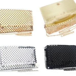 BOLSA RETANGULAR DE LANTEJOLA OCTOGNAL