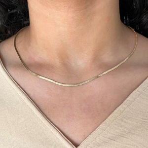 GARGANTILHA FITA LISA FINA 2MM