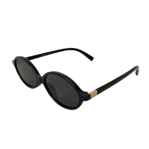 ÓCULOS ARMAÇÃO ACETATO OVAL DETALHE DE METAL NA LATERAL