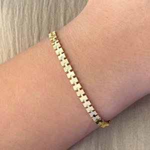 PULSEIRA PLAQUINHAS DE CHAPA