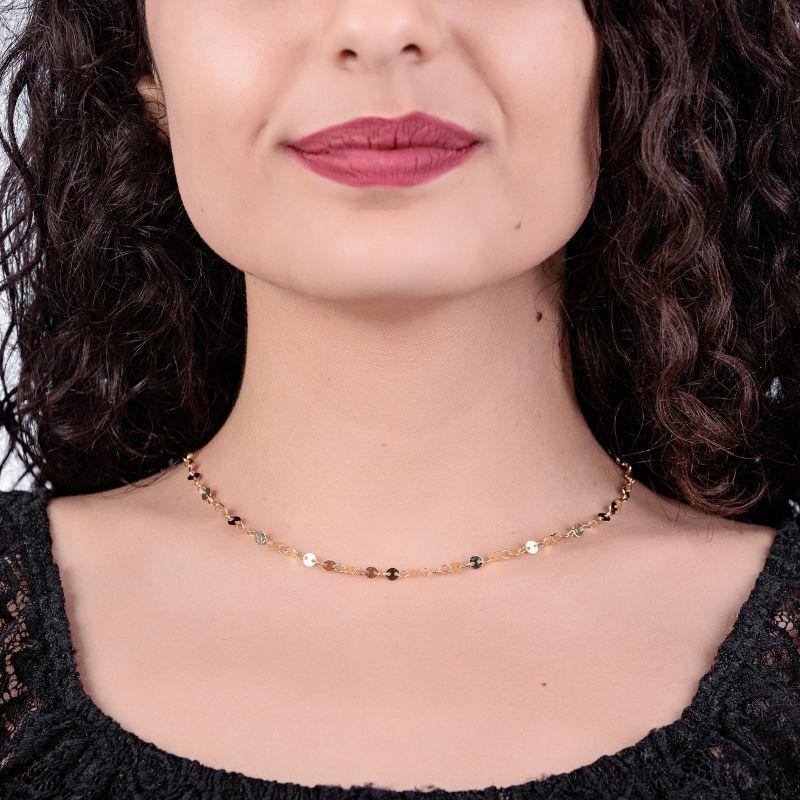 CHOCKER CHAPA REDONDA 4MM MINI CHAPINHA