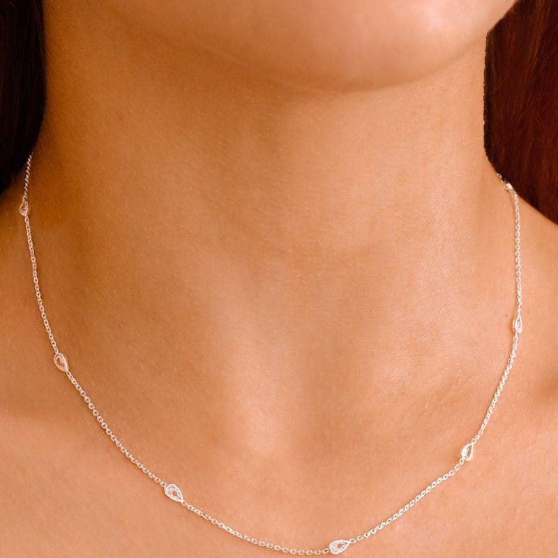 GARGANTILHA P925 GOTA 3MM ZIRCONIA CRISTAL 40CM+EXTENSOR 5CM